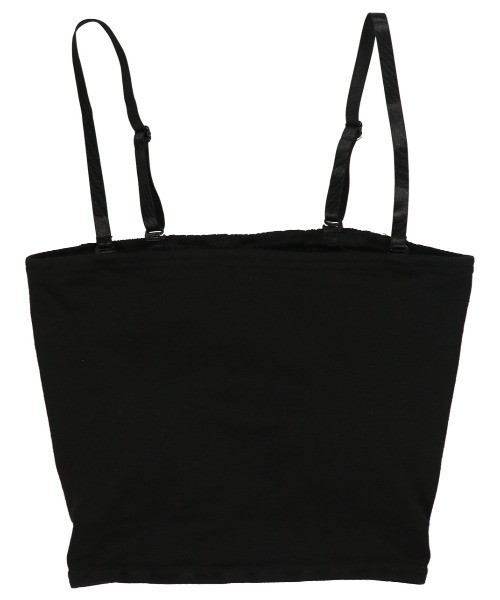 SPINNS（スピンズ）の「無地ベアトップ（タンクトップ・レディース・ホワイト/ブラック・S/M）」の3枚目の写真