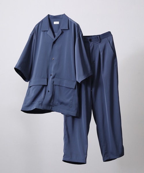 JUNRED（ジュンレッド）の「ライトスムースタッチルーズオープンカラーS/Sシャツ（シャツ/ブラウス・メンズ・ブラック/カーキ/ブルー・S/M/L）」の20枚目の写真