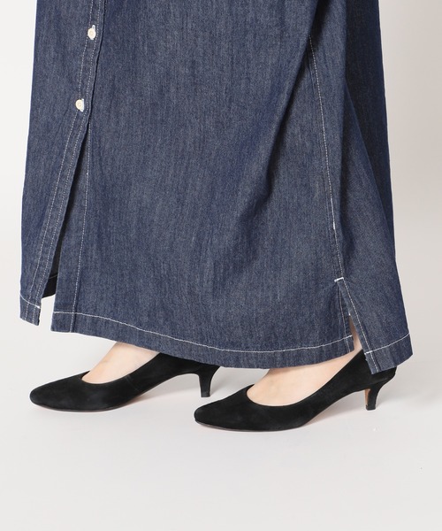 SLOBE IENA（スローブイエナ）の「LE DENIM シャツワンピース【洗濯機使用可能】◆（シャツワンピース・レディース・カーキ/ネイビー・FREE）」の20枚目の写真