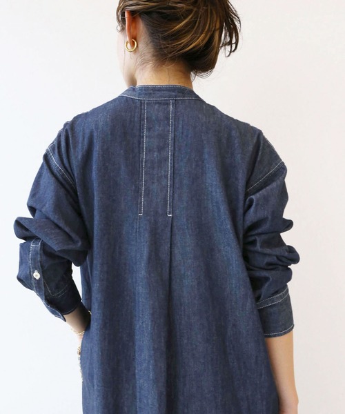 SLOBE IENA（スローブイエナ）の「LE DENIM シャツワンピース【洗濯機