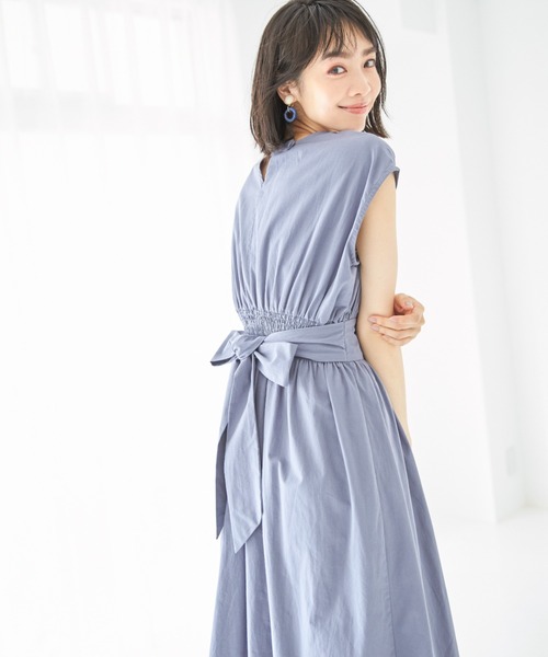 Nostalgia アンドドットノスタルジア のファッション Closet ワンピース コットンウェストリボンワンピース ワンピース 上品特価