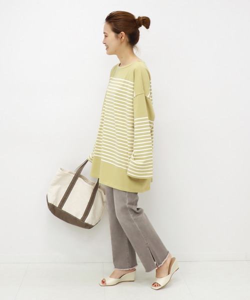 JOURNAL STANDARD（ジャーナルスタンダード）の「マルチデニムスリットパンツ◆（デニムパンツ・レディース・ブラウン/ブラック/ベージュ・36/40/38）」の16枚目の写真