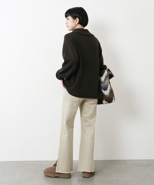 JOURNAL STANDARD（ジャーナルスタンダード）の「マルチデニムスリットパンツ◆（デニムパンツ・レディース・ブラウン/ブラック/ベージュ・36/40/38）」の13枚目の写真