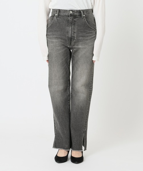 JOURNAL STANDARD（ジャーナルスタンダード）の「マルチデニムスリットパンツ◆（デニムパンツ・レディース・ブラウン/ブラック/ベージュ・36/40/38）」の5枚目の写真