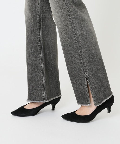 JOURNAL STANDARD（ジャーナルスタンダード）の「マルチデニムスリットパンツ◆（デニムパンツ・レディース・ブラウン/ブラック/ベージュ・36/40/38）」の18枚目の写真