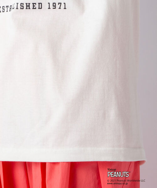 NOLLEY’S(ノーリーズ)の「【WEBオリジナル】スヌーピー JOE COOL &logo Tシャツ(Tシャツ/カットソー・レディース・オフホワイト/アイボリー・MEDIUM)」の18枚目の写真