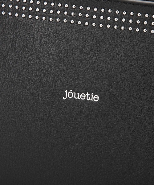 jouetie（ジュエティ）の「【jouetie/ジュエティ】マイクロスタッズ　ミディアムトートバッグ（トートバッグ・レディース・ブラック/ダークグリーン/シルバー・FREE）」の8枚目の写真