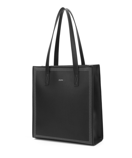 jouetie（ジュエティ）の「【jouetie/ジュエティ】マイクロスタッズ　ミディアムトートバッグ（トートバッグ・レディース・ブラック/ダークグリーン/シルバー・FREE）」の5枚目の写真