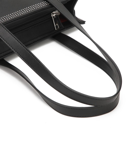 jouetie（ジュエティ）の「【jouetie/ジュエティ】マイクロスタッズ　ミディアムトートバッグ（トートバッグ・レディース・ブラック/ダークグリーン/シルバー・FREE）」の11枚目の写真