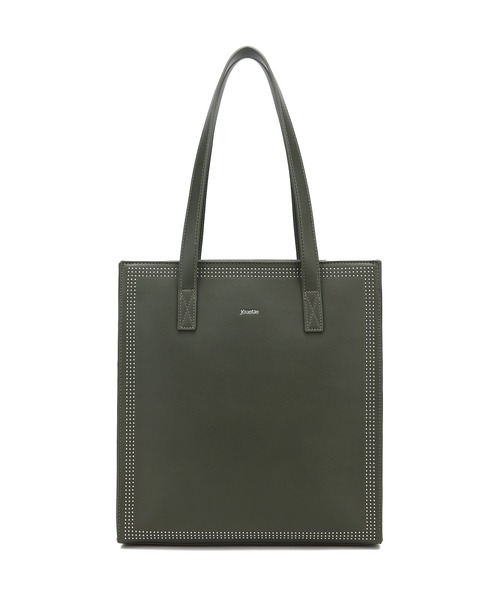 jouetie（ジュエティ）の「【jouetie/ジュエティ】マイクロスタッズ　ミディアムトートバッグ（トートバッグ・レディース・ブラック/ダークグリーン/シルバー・FREE）」の16枚目の写真