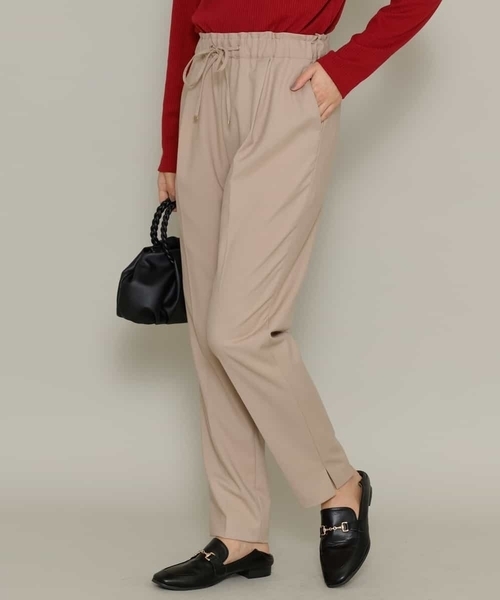 a.v.v（アーヴェヴェ）の「【3Dパンツ】イージーテーパードパンツ（その他パンツ・レディース・ブラック/ライトピンク/ベージュ・36/38/40/42/34）」の2枚目の写真