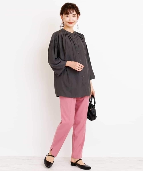 a.v.v（アーヴェヴェ）の「【3Dパンツ】イージーテーパードパンツ（その他パンツ・レディース・ブラック/ライトピンク/ベージュ・36/38/40/42/34）」の7枚目の写真