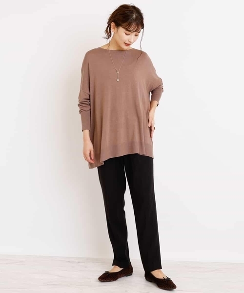 a.v.v（アーヴェヴェ）の「【3Dパンツ】イージーテーパードパンツ（その他パンツ・レディース・ブラック/ライトピンク/ベージュ・36/38/40/42/34）」の12枚目の写真