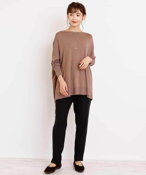 a.v.v（アーヴェヴェ）の「【3Dパンツ】イージーテーパードパンツ（その他パンツ・レディース・ブラック/ライトピンク/ベージュ・36/38/40/42/34）」の14枚目の写真