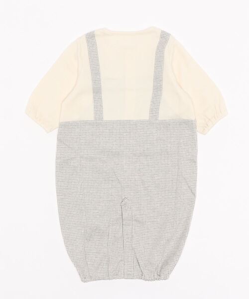 sense of wonder（センスオブワンダー）の「ミニ千鳥兼用ドレス 【日本製】（ロンパース・キッズ・ライトグレー・50-70cm）」の2枚目の写真