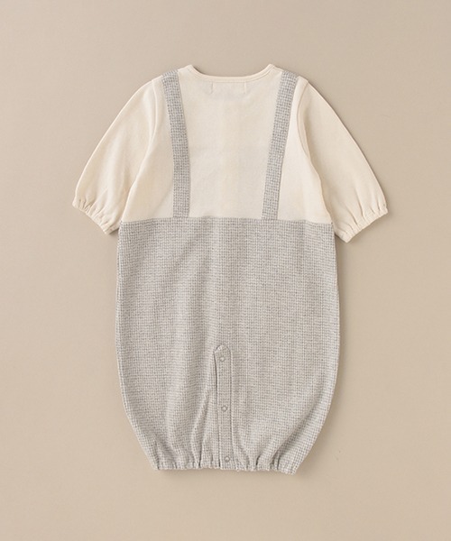 sense of wonder（センスオブワンダー）の「ミニ千鳥兼用ドレス 【日本製】（ロンパース・キッズ・ライトグレー・50-70cm）」の4枚目の写真
