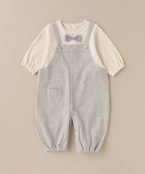 sense of wonder（センスオブワンダー）の「ミニ千鳥兼用ドレス 【日本製】（ロンパース・キッズ・ライトグレー・50-70cm）」の5枚目の写真