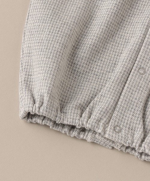 sense of wonder（センスオブワンダー）の「ミニ千鳥兼用ドレス 【日本製】（ロンパース・キッズ・ライトグレー・50-70cm）」の8枚目の写真