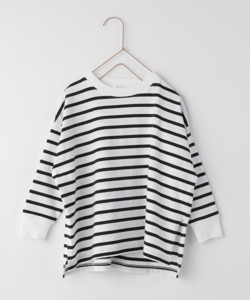 LOWRYS FARM（ローリーズファーム）の「ボーダーＴシャツロングスリーブ　216115（Tシャツ/カットソー・キッズ・ブラック/ブラウン/グリーン/ブルー・110cm/120cm/130cm/140cm/150cm）」の9枚目の写真