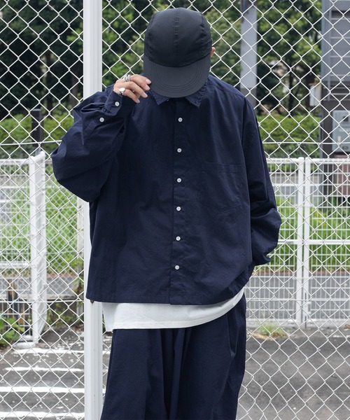 kutir（クティール）の「ワイドレングスビッグシャツ（シャツ/ブラウス・メンズ・ネイビー/カーキ・MEDIUM/LARGE）」の18枚目の写真