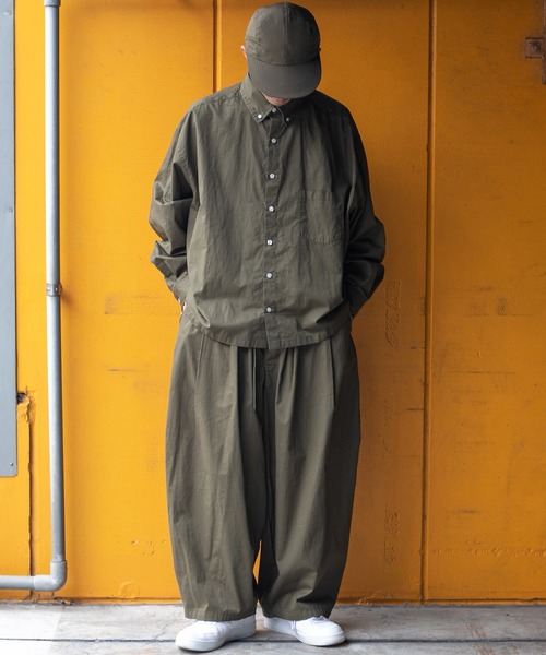 kutir（クティール）の「ワイドレングスビッグシャツ（シャツ/ブラウス・メンズ・ネイビー/カーキ・MEDIUM/LARGE）」の21枚目の写真