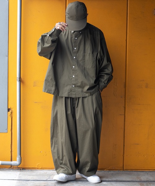 kutir（クティール）の「ワイドレングスビッグシャツ（シャツ/ブラウス・メンズ・ネイビー/カーキ・MEDIUM/LARGE）」の14枚目の写真