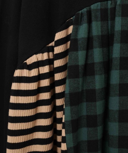 Candy Stripper（キャンディストリッパー）の「CND JOIN UP HOODIE ワンピース（ワンピース・レディース・グリーン/ブラック・2）」の11枚目の写真