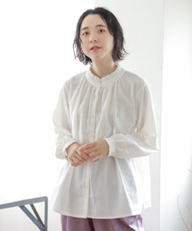 studio CLIP | シングルガーゼフリルスタンドブラウス(シャツ/ブラウス)