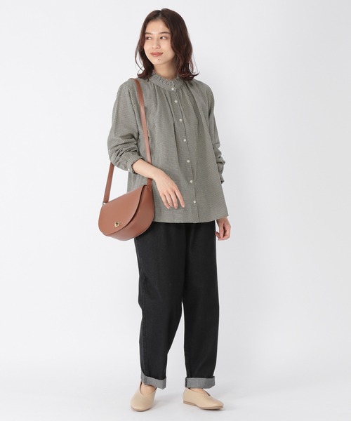 studio CLIP（スタディオクリップ）の「シングルガーゼフリルスタンドブラウス（シャツ/ブラウス・レディース・その他1/その他5/オフホワイト/その他4/その他3/その他2/その他7/その他6/その他8・LARGE/MEDIUM/X-LARGE/XX-LARGE/XXX-LARGE）」の20枚目の写真