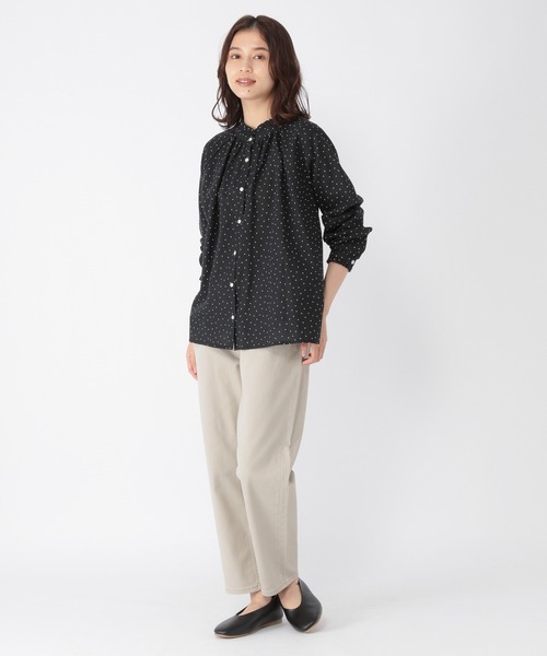 studio CLIP（スタディオクリップ）の「シングルガーゼフリルスタンドブラウス（シャツ/ブラウス・レディース・その他1/その他5/オフホワイト/その他4/その他3/その他2/その他7/その他6/その他8・LARGE/MEDIUM/X-LARGE/XX-LARGE/XXX-LARGE）」の22枚目の写真