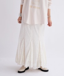 SLOBE IENA | レースパネルスカート【手洗い可能/ウエストゴム】◆(スカート)