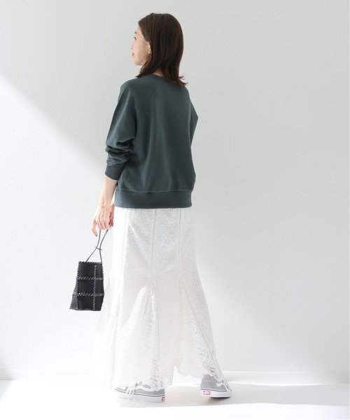 SLOBE IENA（スローブイエナ）の「レースパネルスカート【手洗い可能/ウエストゴム】◆（スカート・レディース・アイボリー・38/36）」の3枚目の写真