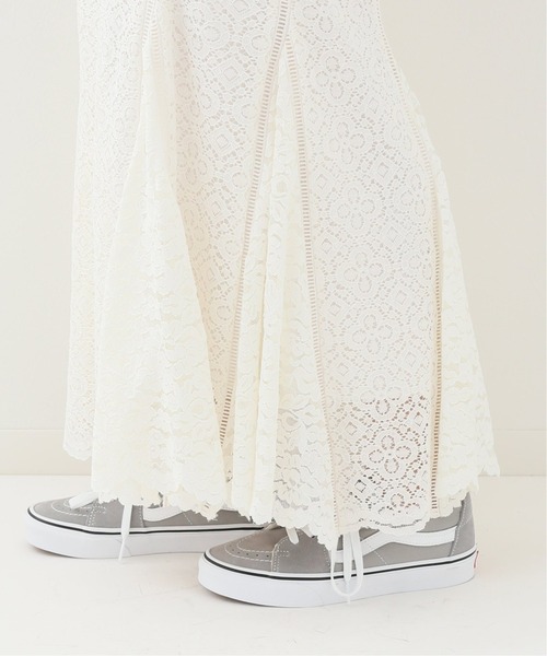 SLOBE IENA（スローブイエナ）の「レースパネルスカート【手洗い可能/ウエストゴム】◆（スカート・レディース・アイボリー・38/36）」の9枚目の写真