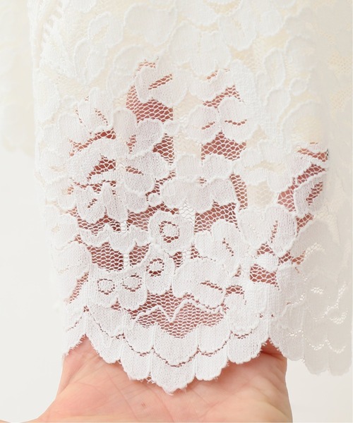 SLOBE IENA（スローブイエナ）の「レースパネルスカート【手洗い可能/ウエストゴム】◆（スカート・レディース・アイボリー・38/36）」の13枚目の写真