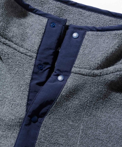 XLARGE(エクストララージ)の「SNAP BUTTON FLEECE PULLOVER(その他アウター・メンズ・ブラック/ネイビー/グレー・S/M/L/XL)」の9枚目の写真