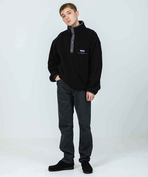XLARGE(エクストララージ)の「SNAP BUTTON FLEECE PULLOVER(その他アウター・メンズ・ブラック/ネイビー/グレー・S/M/L/XL)」の6枚目の写真