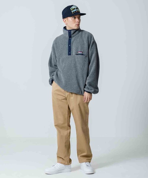 XLARGE(エクストララージ)の「SNAP BUTTON FLEECE PULLOVER(その他アウター・メンズ・ブラック/ネイビー/グレー・S/M/L/XL)」の14枚目の写真