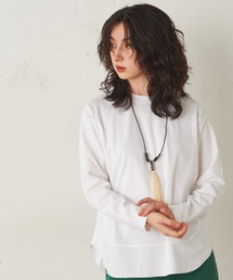 Lui's | 裾切替デザインロングスリーブトップス(Tシャツ/カットソー)