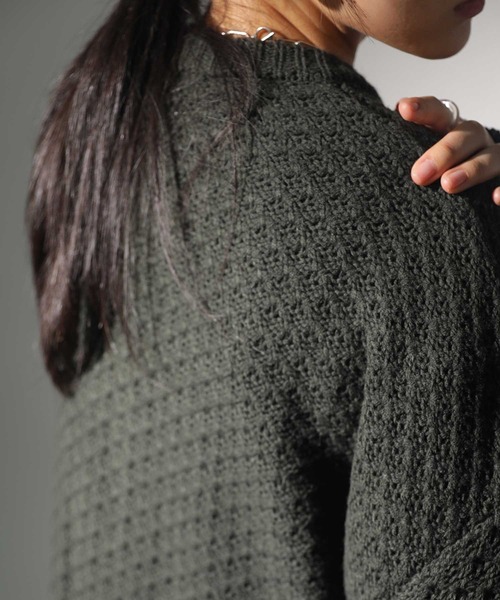 antiqua（アンティカ）の「×即こなれ。チャイナニットカーデ（ニット/セーター・レディース・オフホワイト/モカ/ブラック系その他・FREE）」の14枚目の写真