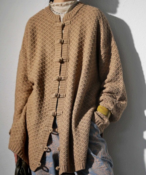 antiqua（アンティカ）の「×即こなれ。チャイナニットカーデ（ニット/セーター・レディース・オフホワイト/モカ/ブラック系その他・FREE）」の20枚目の写真