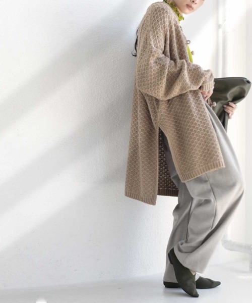 antiqua（アンティカ）の「×即こなれ。チャイナニットカーデ（ニット/セーター・レディース・オフホワイト/モカ/ブラック系その他・FREE）」の18枚目の写真