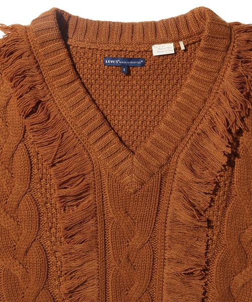 Levi's(リーバイス)の「LEVI'S(R) MADE & CRAFTED(R) ニットベスト CARAMEL CAFE(ベスト・レディース・マルチ・M/XS/S)」の3枚目の写真