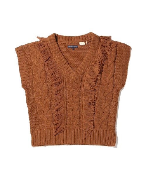 Levi's(リーバイス)の「LEVI'S(R) MADE & CRAFTED(R) ニットベスト CARAMEL CAFE(ベスト・レディース・マルチ・M/XS/S)」の8枚目の写真