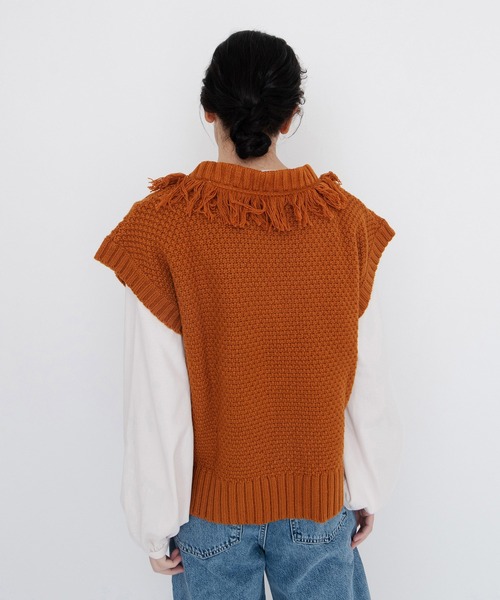 Levi's(リーバイス)の「LEVI'S(R) MADE & CRAFTED(R) ニットベスト CARAMEL CAFE(ベスト・レディース・マルチ・M/XS/S)」の12枚目の写真
