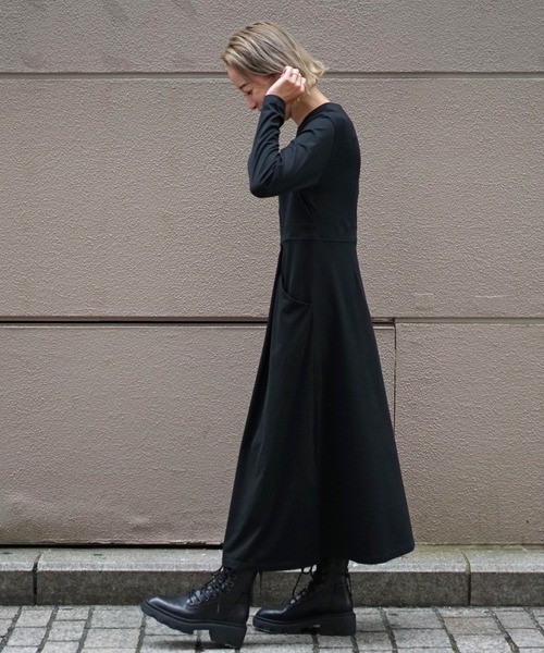 DROIT BELLO(ドロイトベロ)の「DROIT BELLO (ドロイトベロ)スビンレイヤードワンピース(ワンピース・レディース・ブラック/オリーブ・FREE)」の15枚目の写真