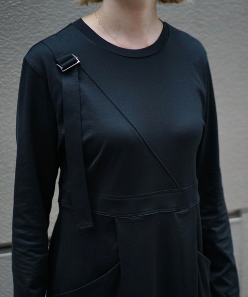 DROIT BELLO(ドロイトベロ)の「DROIT BELLO (ドロイトベロ)スビンレイヤードワンピース(ワンピース・レディース・ブラック/オリーブ・FREE)」の17枚目の写真