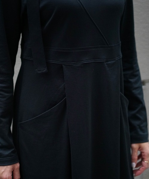 DROIT BELLO(ドロイトベロ)の「DROIT BELLO (ドロイトベロ)スビンレイヤードワンピース(ワンピース・レディース・ブラック/オリーブ・FREE)」の18枚目の写真