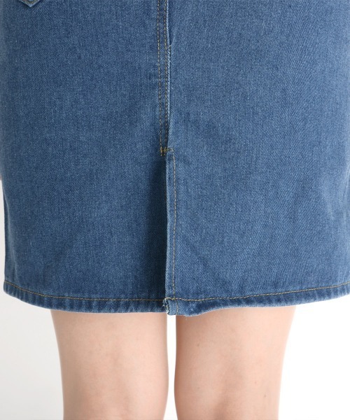 urge：（アージコロン ）の「【URGE：】 ひざ丈 デニムスカート（デニムスカート・レディース・ネイビー/ブラック/ライトブルー・SMALL/LARGE/X-LARGE/MEDIUM）」の13枚目の写真