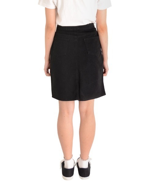 urge：（アージコロン ）の「【URGE：】 ひざ丈 デニムスカート（デニムスカート・レディース・ネイビー/ブラック/ライトブルー・SMALL/LARGE/X-LARGE/MEDIUM）」の17枚目の写真