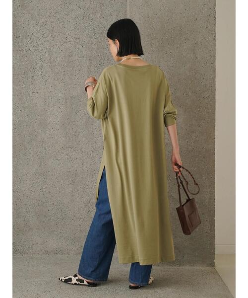 AMERICAN HOLIC（アメリカンホリック）の「サイドスリットカットワンピース（ワンピース・レディース・ブラウン/ブラック/カーキ/アイボリー・L/M）」の14枚目の写真